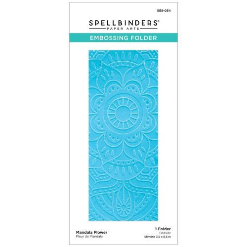 Spellbinders Embossing Folder Mandala Flower - Be Bold