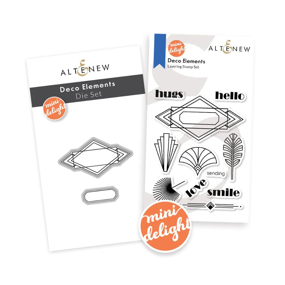 Mini Delight: Deco Elements Stamp & Die Set