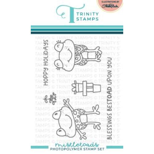 Trinity Stamps Mistletoads 3x4 Stamp Set