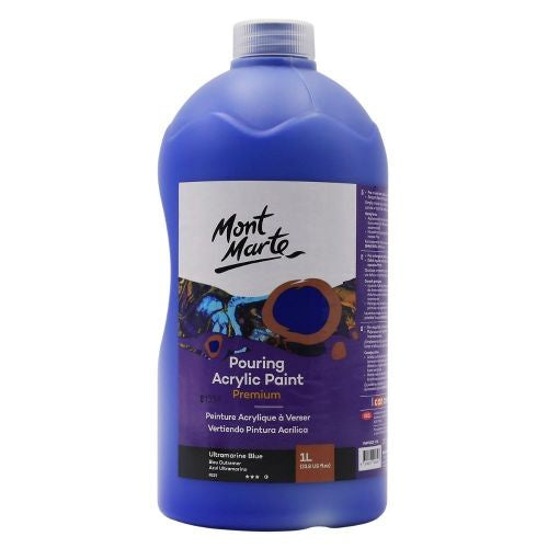 MM Pouring Acrylic 1L - Ultramarine Blue