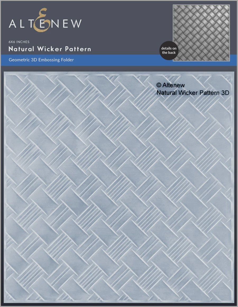 Altenew Natural Wicker Pattern 3D Embossing Folder