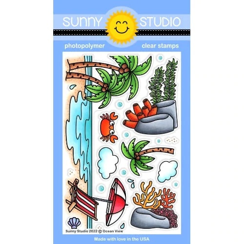 Sunny Studio Stamps Ocean View Stamps