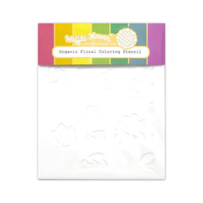 Waffle Flower Craft Organic Floral Coloring Stencil - Auzz Trinklets N Krafts