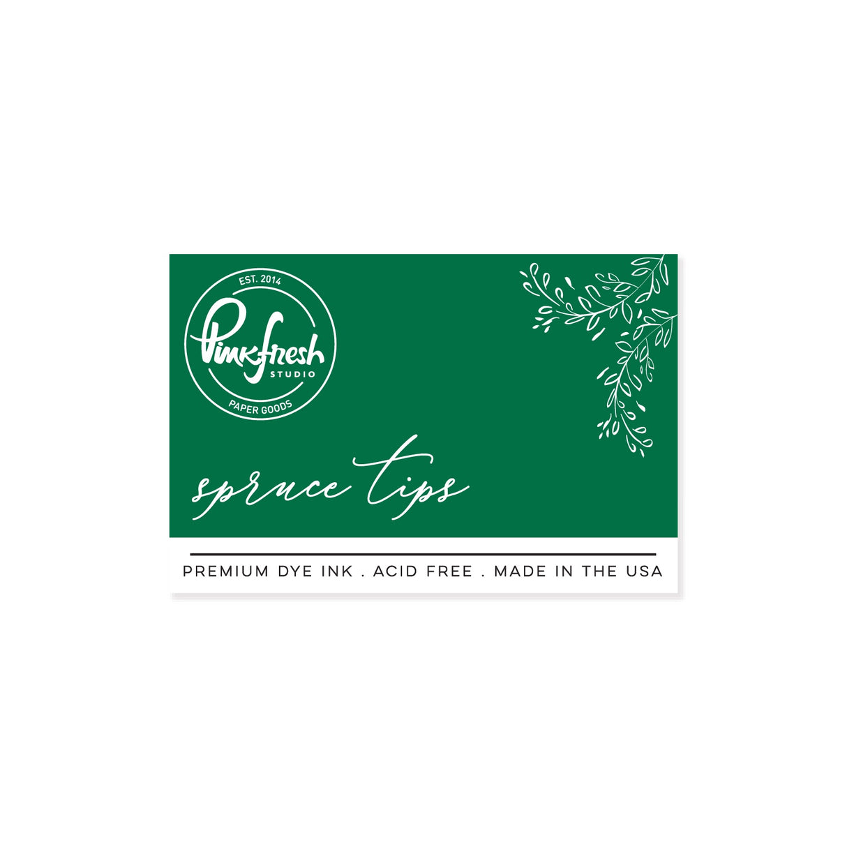 Pinkfresh Studio Premium Dye ink Pad : Spruce Tips