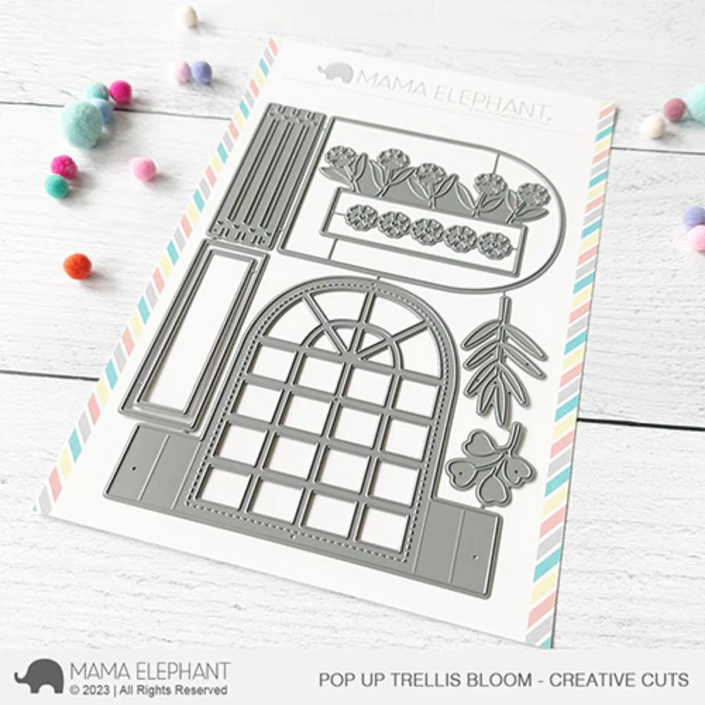 Mama Elephant Pop Up Trellis Bloom - Creative Cuts