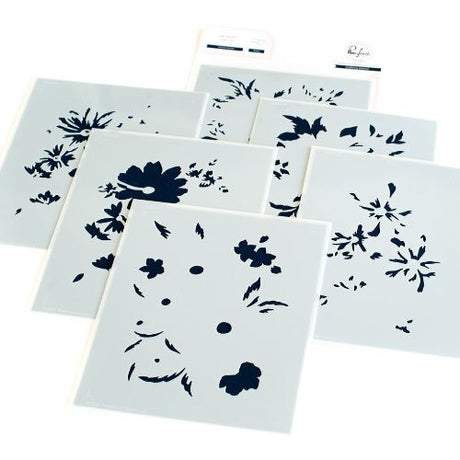 Pinkfresh Studio Painted Daisies layering stencil - Auzz Trinklets N Krafts