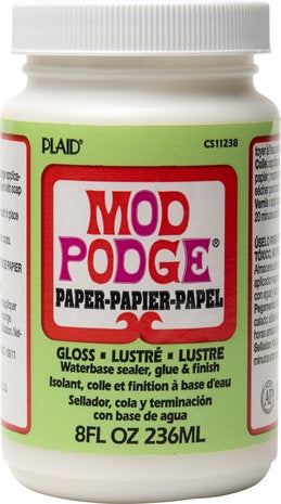 Mod Podge Paper Gloss Sealer/Glue/Finish 8 fl oz (CS11238)