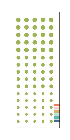 Concord & 9th ENAMEL DOTS - Parsley