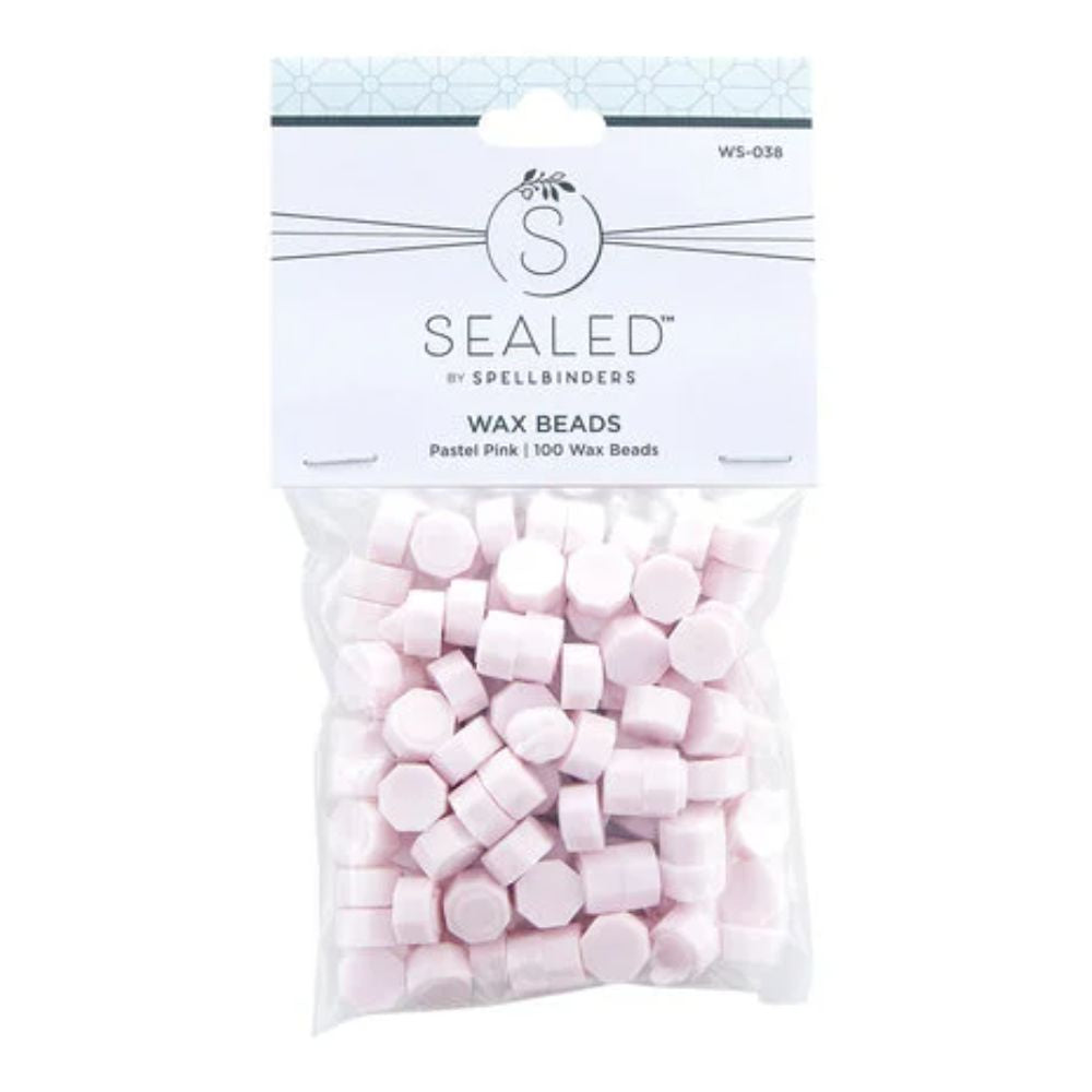 Spellbinders Pastel Pink Wax Beads (100pcs) (WS-038)