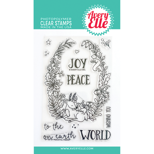 Avery Elle Stamp Peaceful Frame Clear Stamps