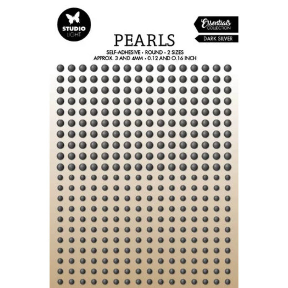 Studio Light Pearls Self-adhesive Dark Silver (336pcs) (SL-ES-PEARL29)