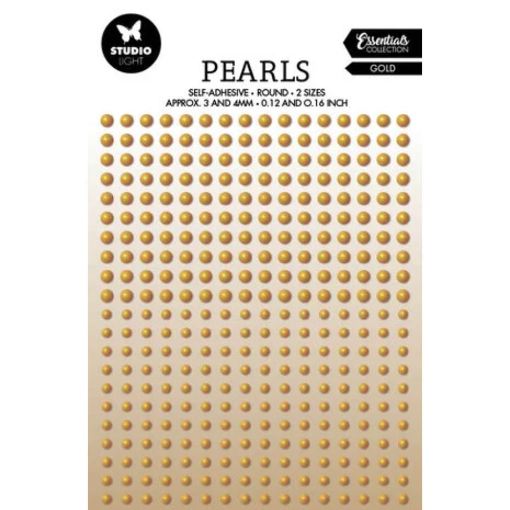 Studio Light Pearls Self-adhesive Gold (336pcs) (SL-ES-PEARL25)