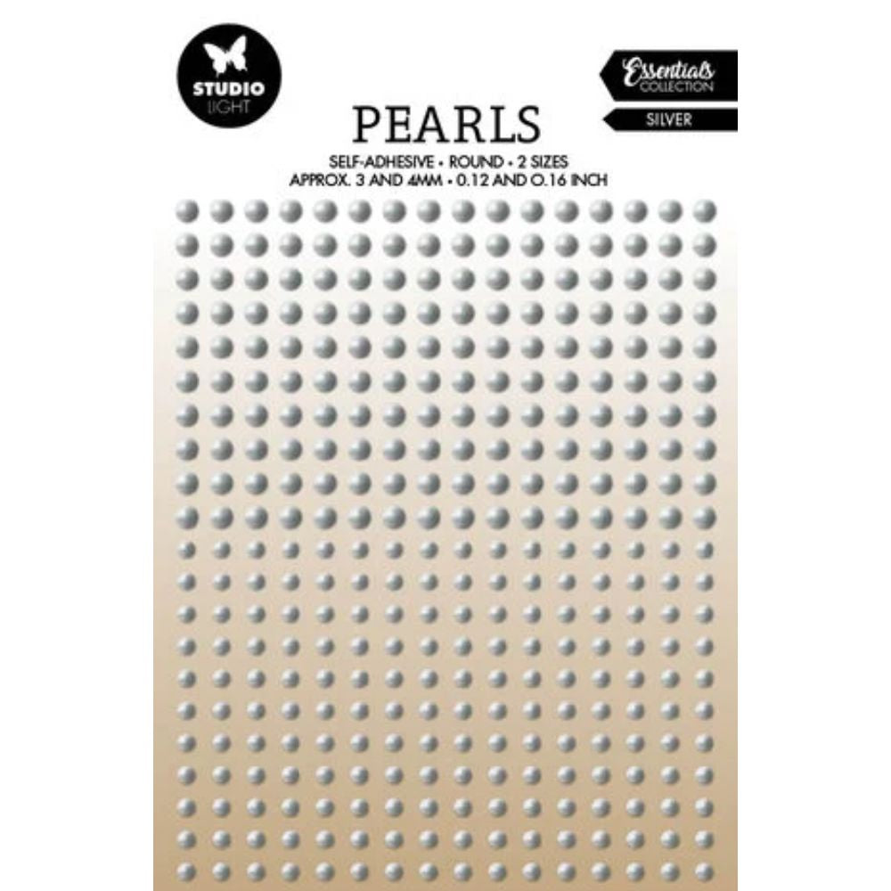 Studio Light Pearls Self-adhesive Silver (336pcs) (SL-ES-PEARL28)