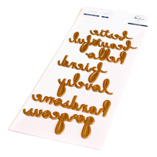 Phrase Builder: Hello hot foil