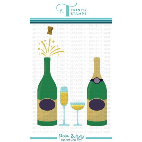 Trinity Stamps Pop Fizz 6x9 Layering Stencil Set