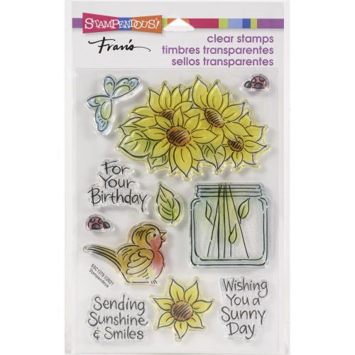 Stampendous Perfectly Clear Stamps Pop Sunflower