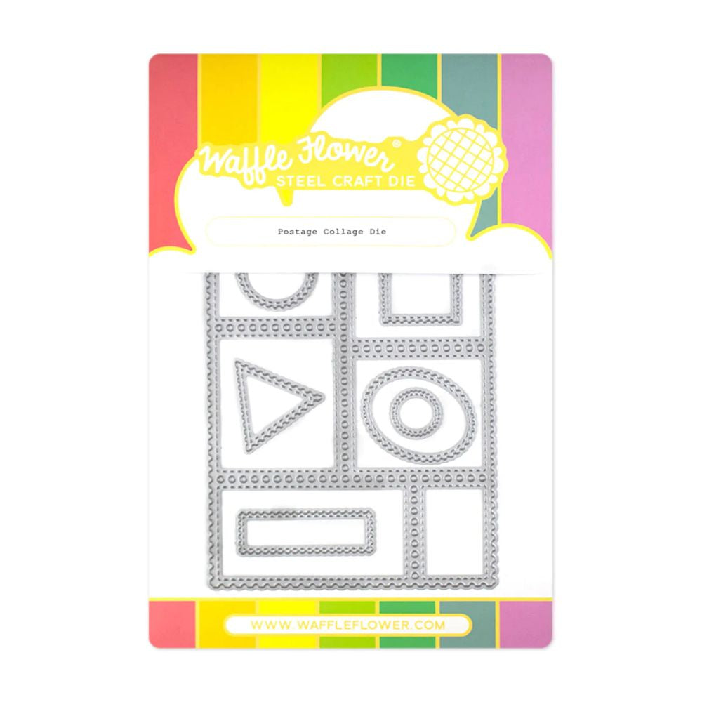 Waffle Flower Crafts Postage Collage Die