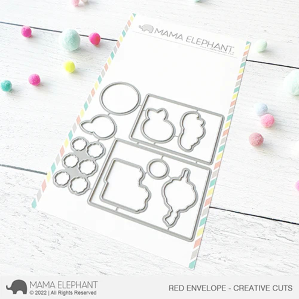 Mama Elephant Red Envelope - Creative Cuts