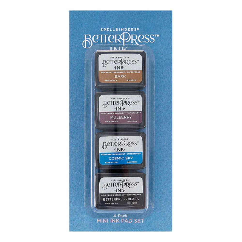 Spellbinders Regal Tones BetterPress Ink Mini Set - 4 Pack