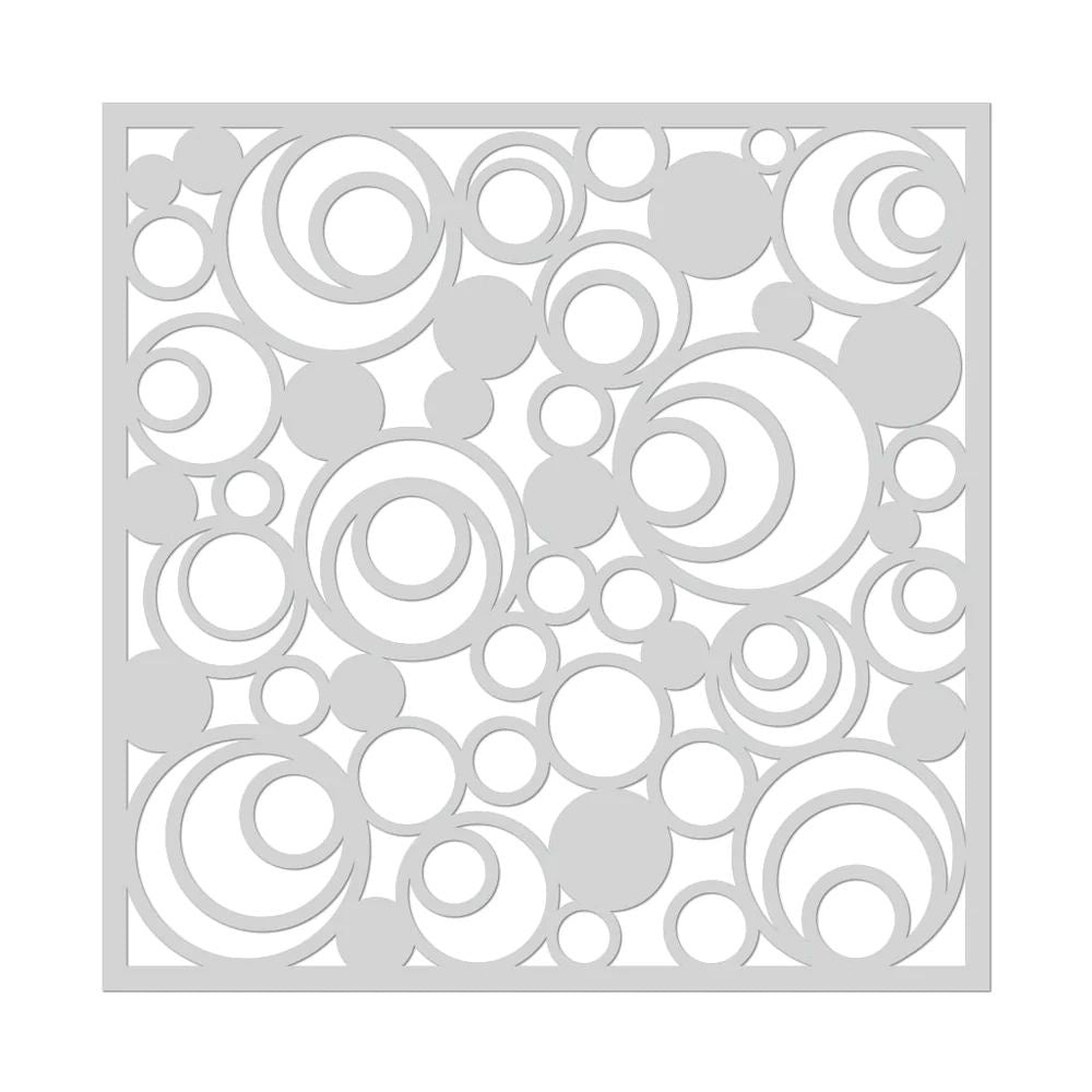 Hero Arts SA234 Stacked Circles Stencil 6x6