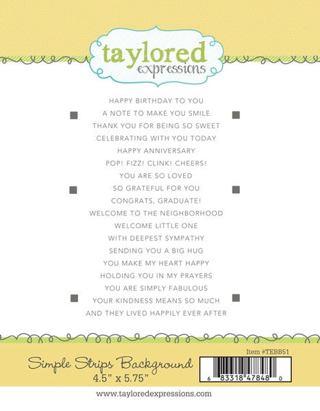 Taylored Expressions Simple Strips Background