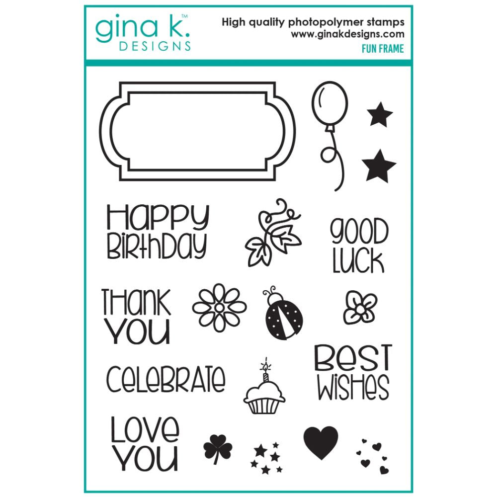 Gina K Designs STAMPS- Fun Frame