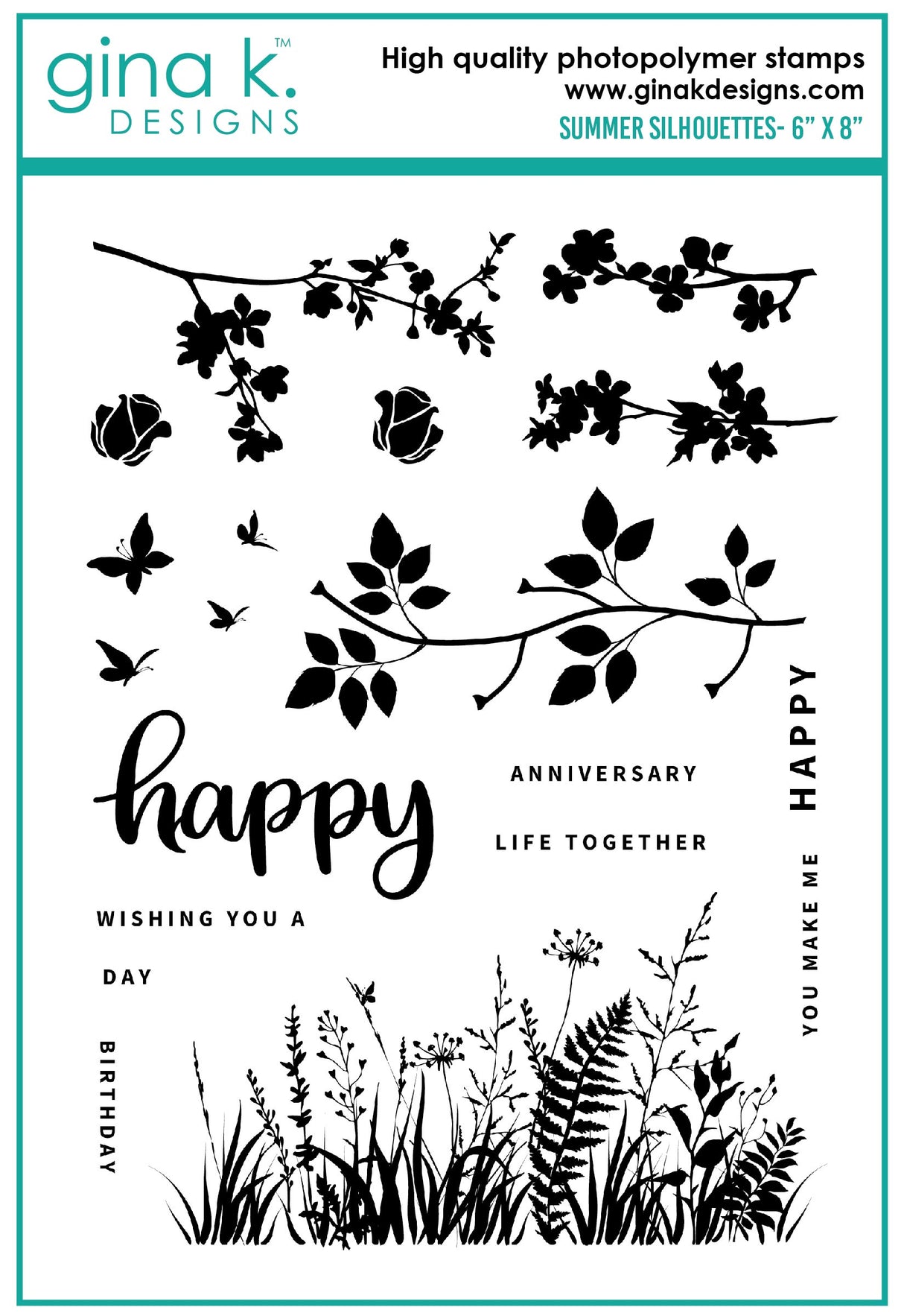 Ginak Designs STAMPS- Summer Silhouettes