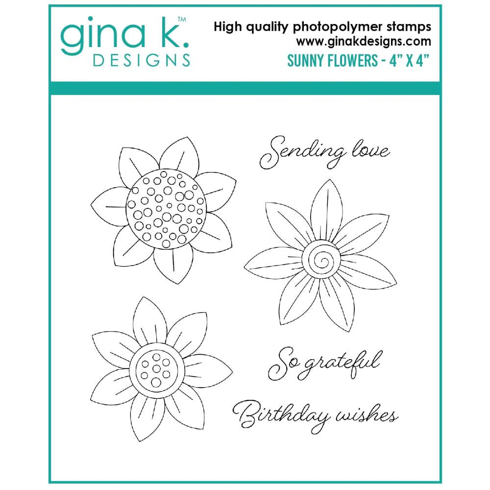 Gina K Designs STAMPS- Sunny Flowers MINI