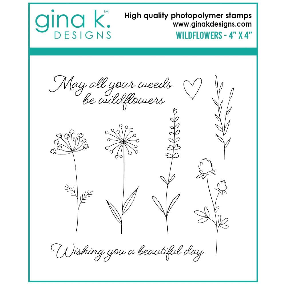 Gina K Designs STAMPS- Wildflowers MINI