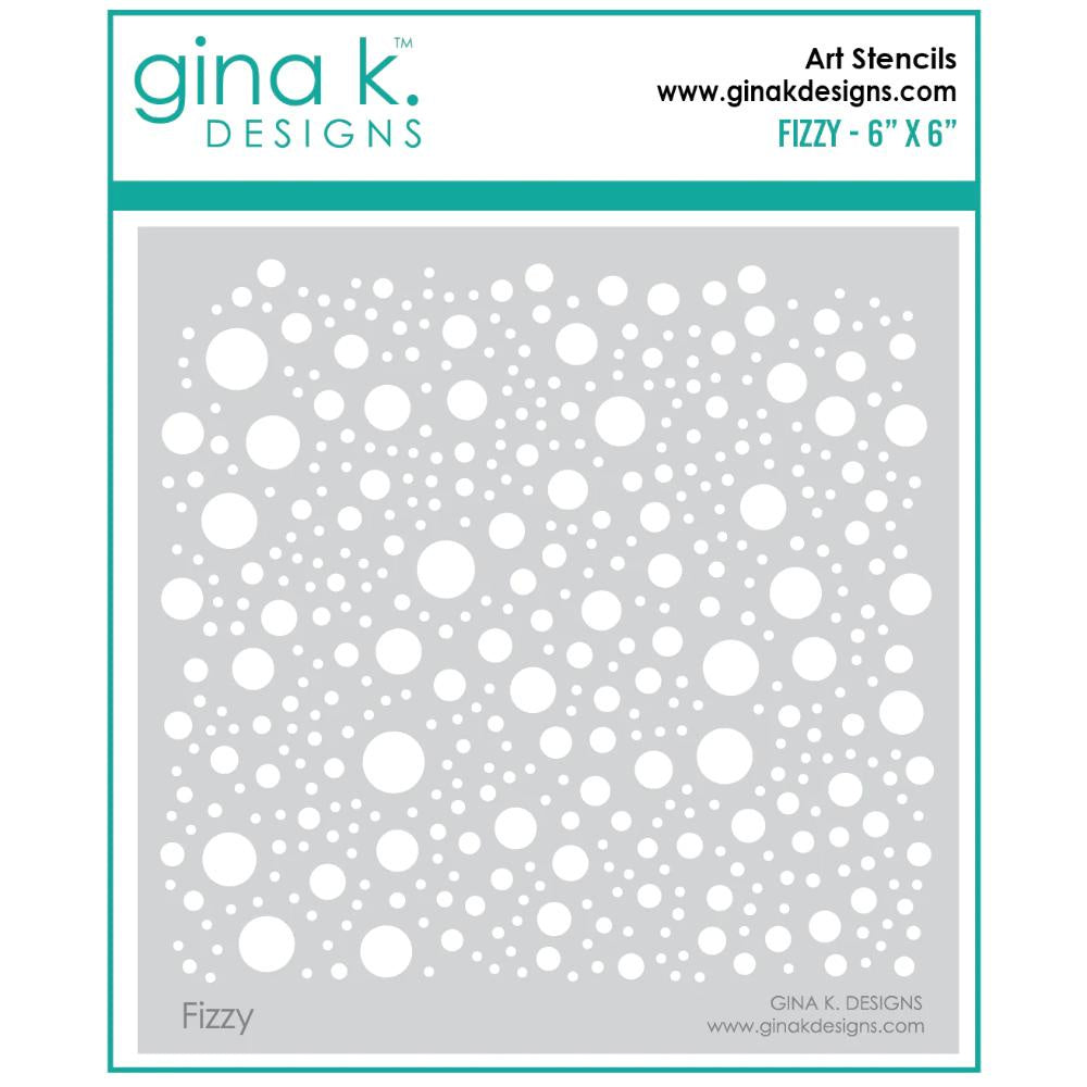 Gina K Designs STENCIL- Fizzy