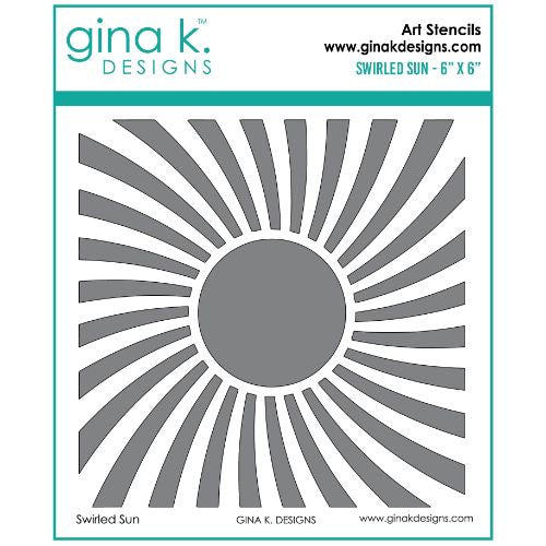 Gina K Designs STENCILS- Swirled Sun