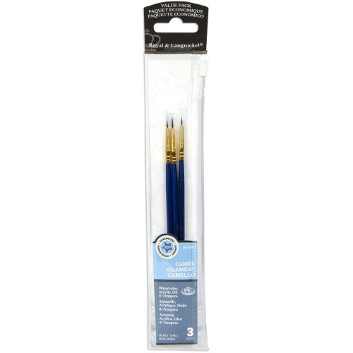 Sable Value Pack Brush Set 3/Pkg