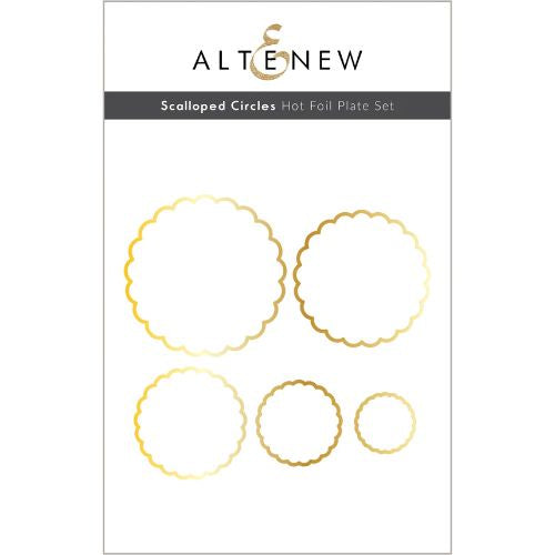 Altenew Scalloped Circles Hot Foil Plate Set