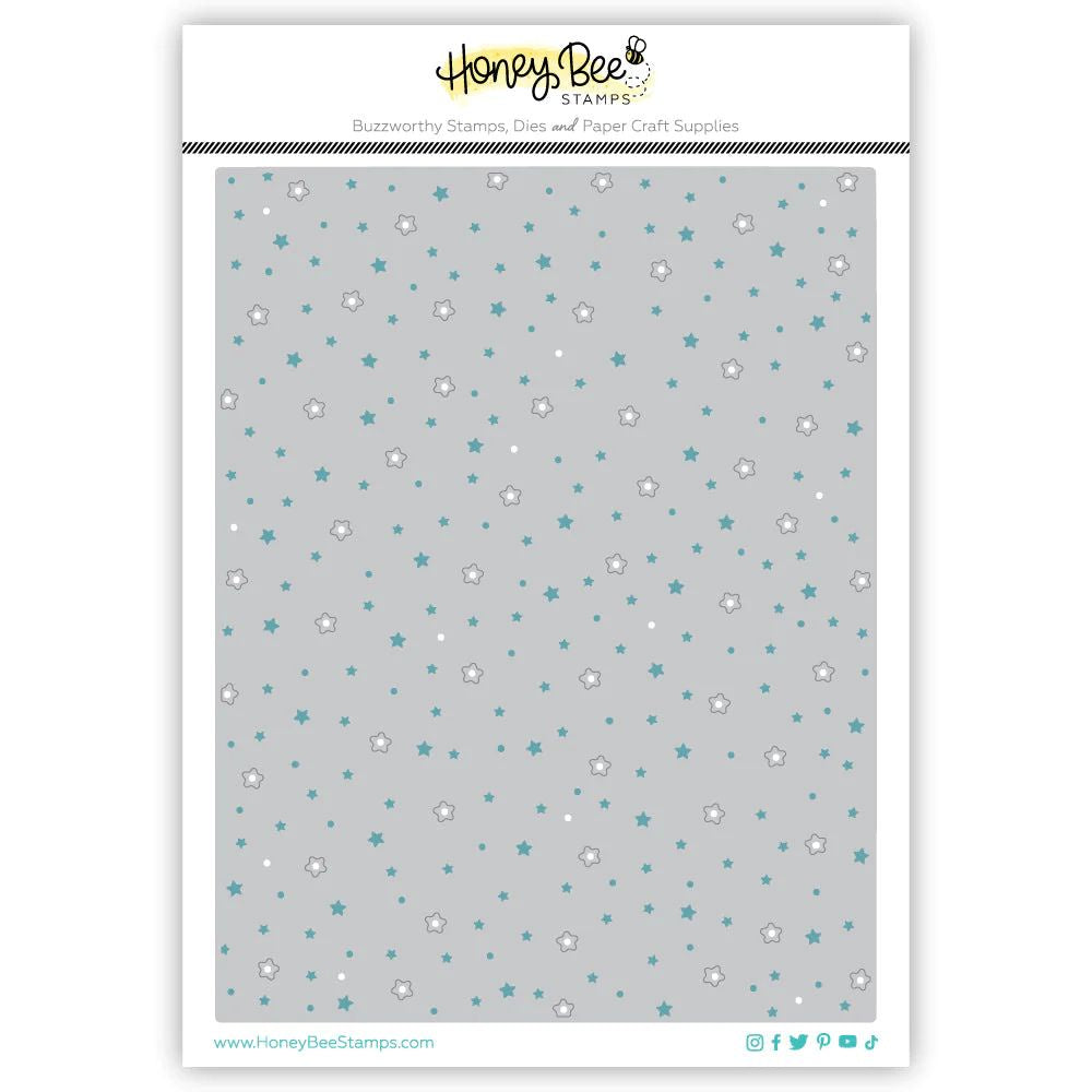 Honey Bee Stamps Scattered Stars A2 Cover Plate - Honey Cuts