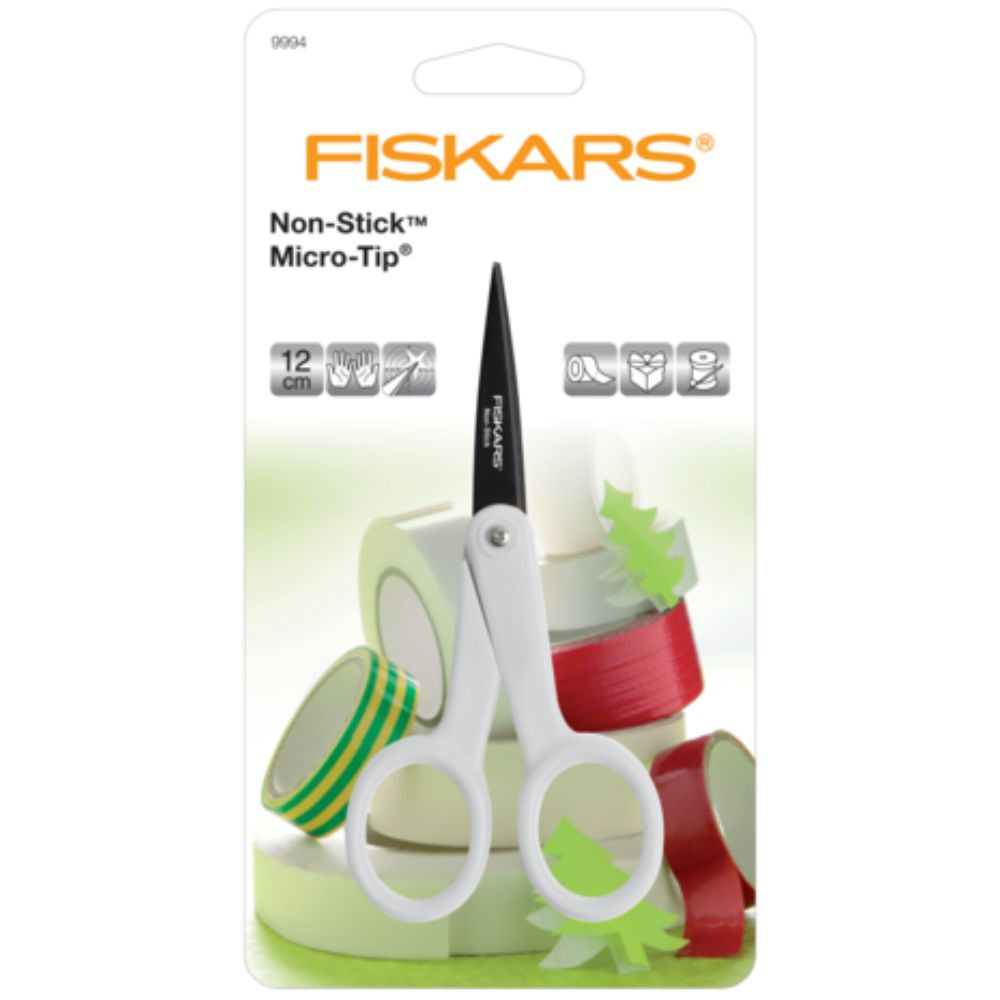 Fiskars Scissors Non-Stick Micro-Tip 12cm (1004682)