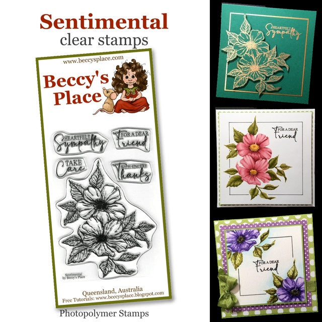 Beccy's Place Sentimental clear stamps