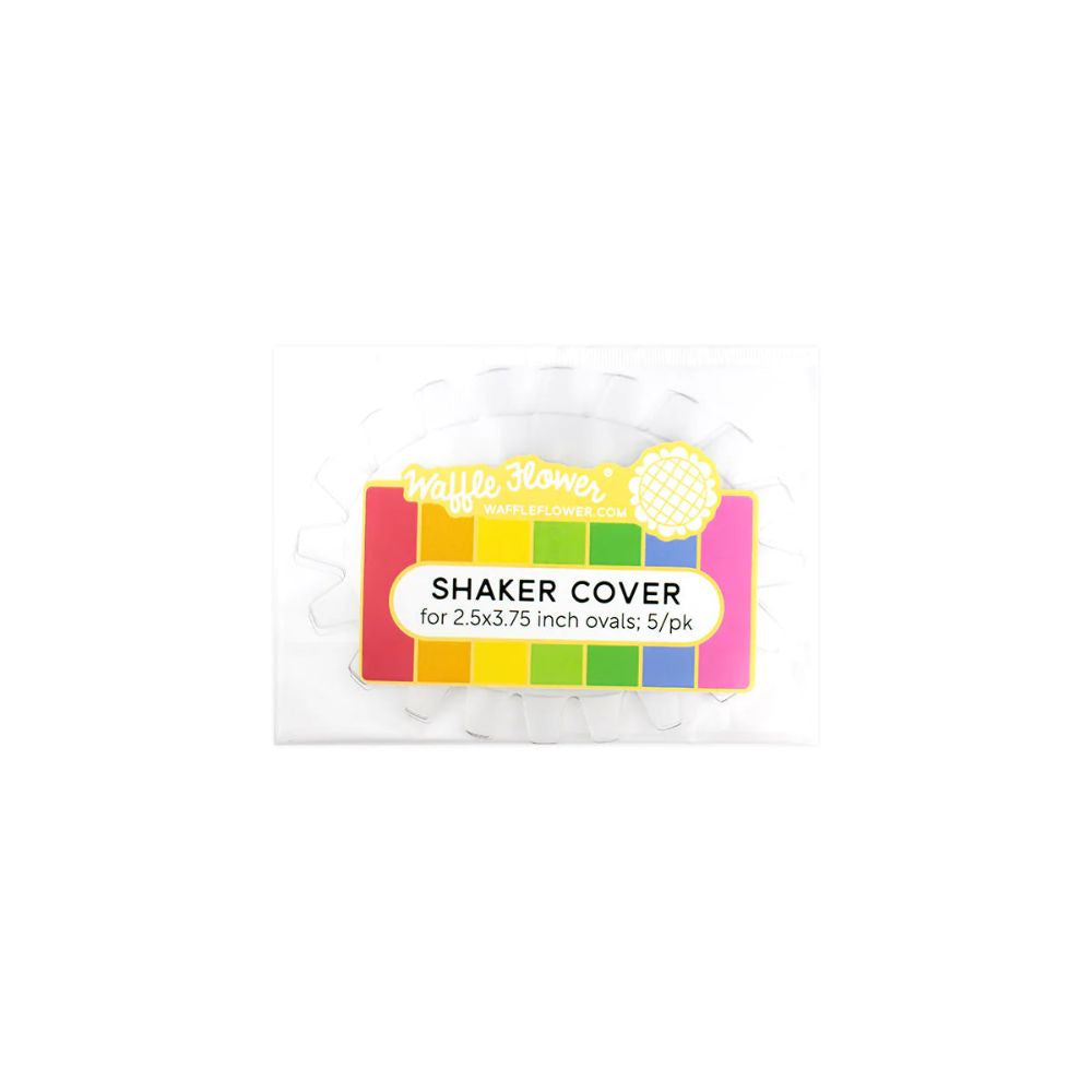 Waffle Flower Craft Shaker Cover - 3.75x5 Oval - 5/pk