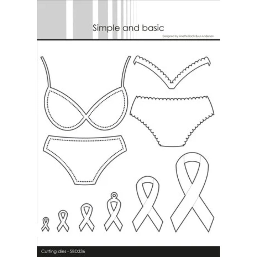 Simple and Basic Bikini Bra Set Cutting Dies (SBD336)