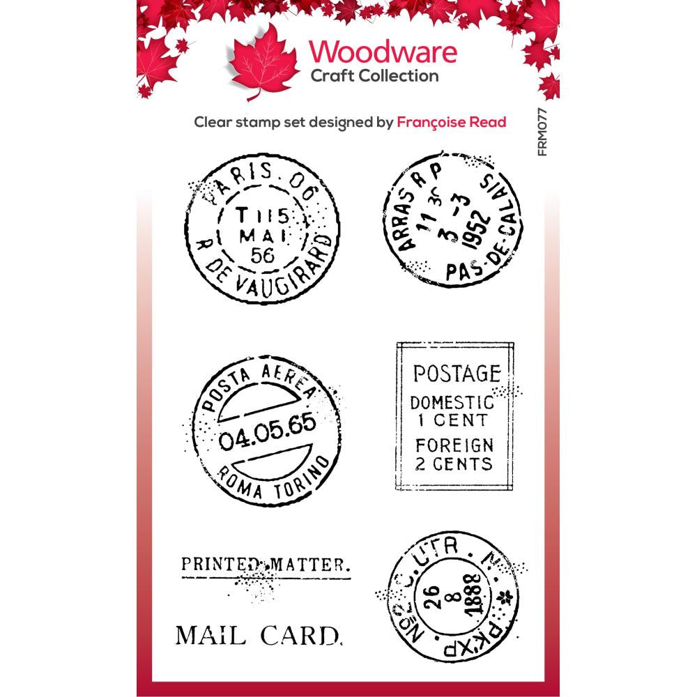 Woodware Clear Stamps 3"X4" Singles Extra Postmarks