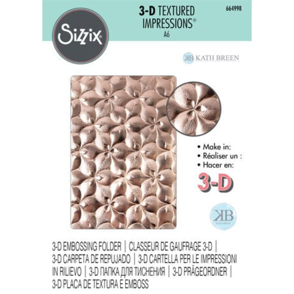 Sizzix 3D Textured Impressions by Kath Breen Organic Petals (664998)