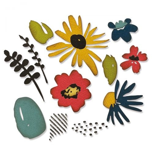 Sizzix Thinlits Dies By Tim Holtz 11/Pkg Modern Floristry