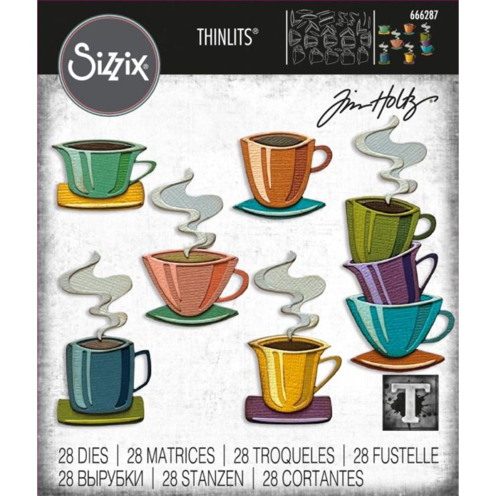 Sizzix Thinlits Die Set 28PK - Papercut Cafe by Tim Holtz 666287