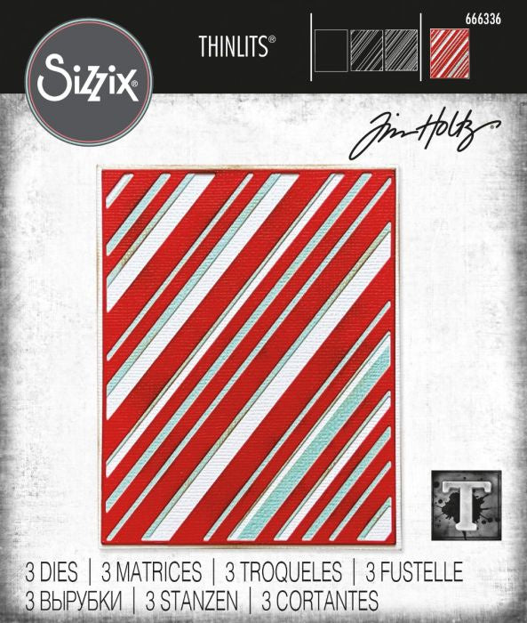 Sizzix Thinlits Die Set 3PK - Layered Stripes by Tim Holtz