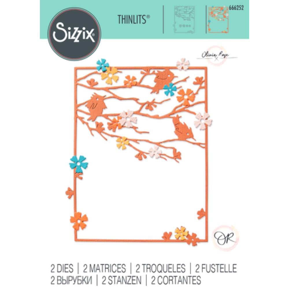 Sizzix Thinlits Die by Olivia Rose Woodland Cardfront (2pcs) (666252)