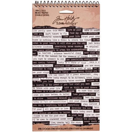 Idea-Ology Spiral Bound Sticker Book 4.5"X8.5"Small Talk