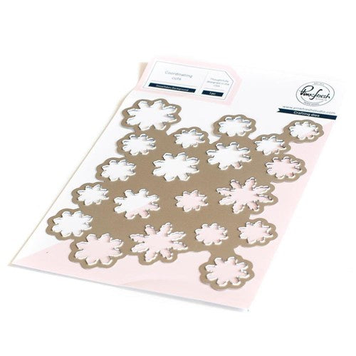 Pinkfresh Studio Snowflakes Background die