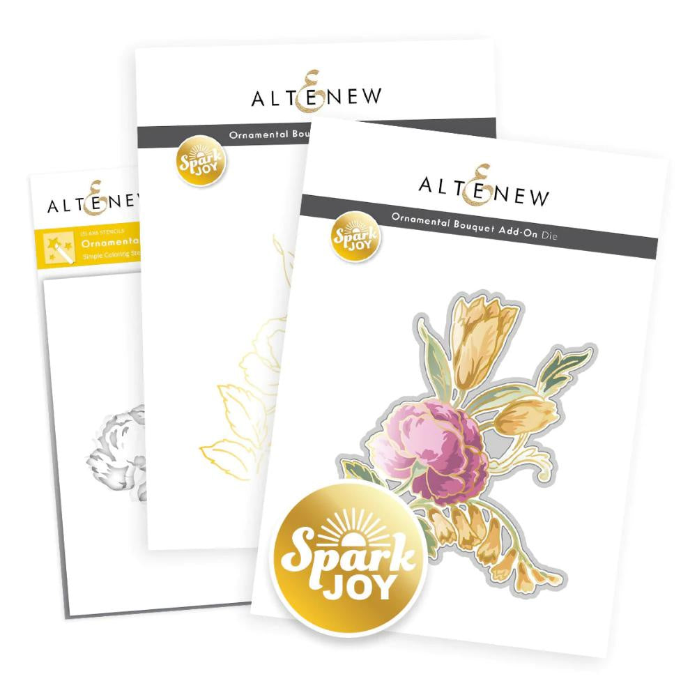 Altenew Spark Joy: Ornamental Bouquet & Add-on Die Bundle