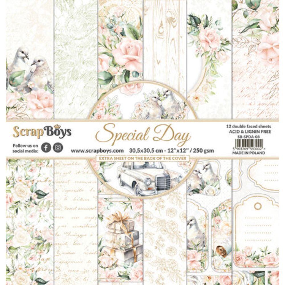 ScrapBoys Special Day 12x12 Inch Paper Pack (SB-SPDA-08)