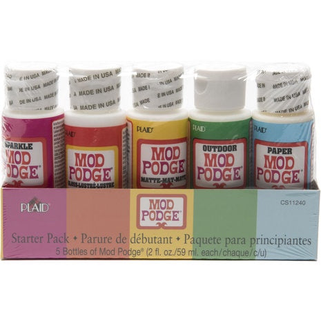 Mod Podge Starter Pack Sealer/Glue/Finish 5x2 fl oz (CS11240)