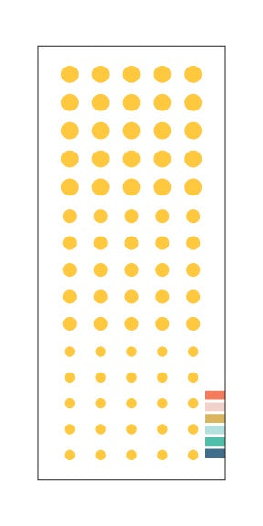 Concord & 9th ENAMEL DOTS: Sunflower